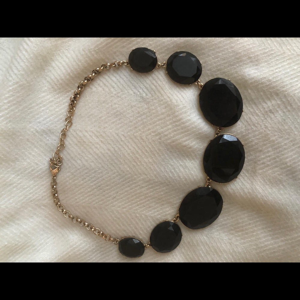 Black and gold statement necklace